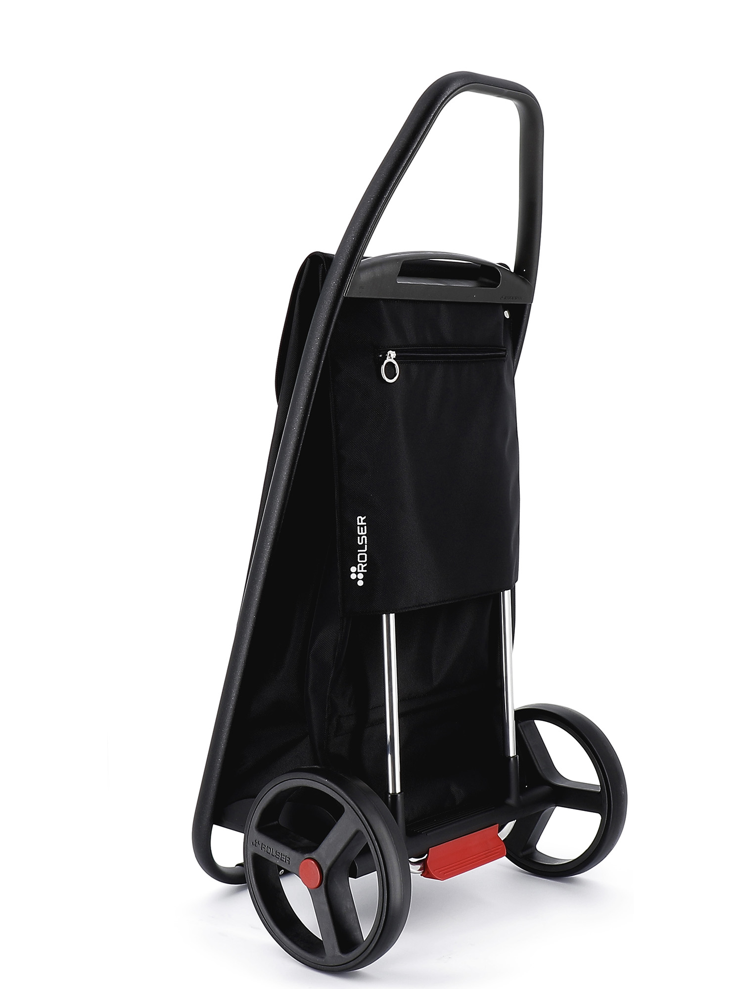 Rolser COM MF Black Tube 2 Big Wheel Shopping Trolley
