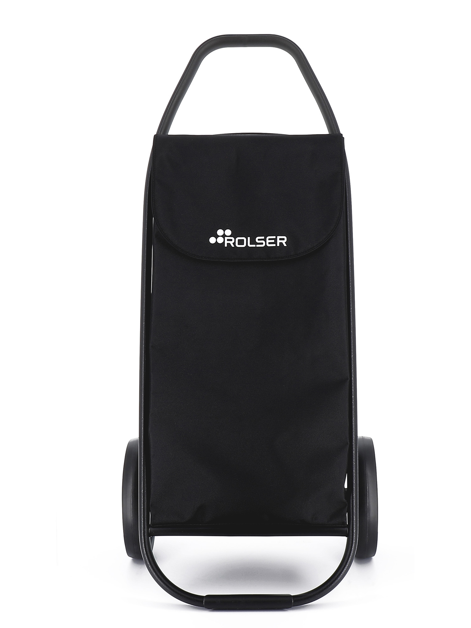 Rolser COM MF Black Tube 2 Big Wheel Shopping Trolley