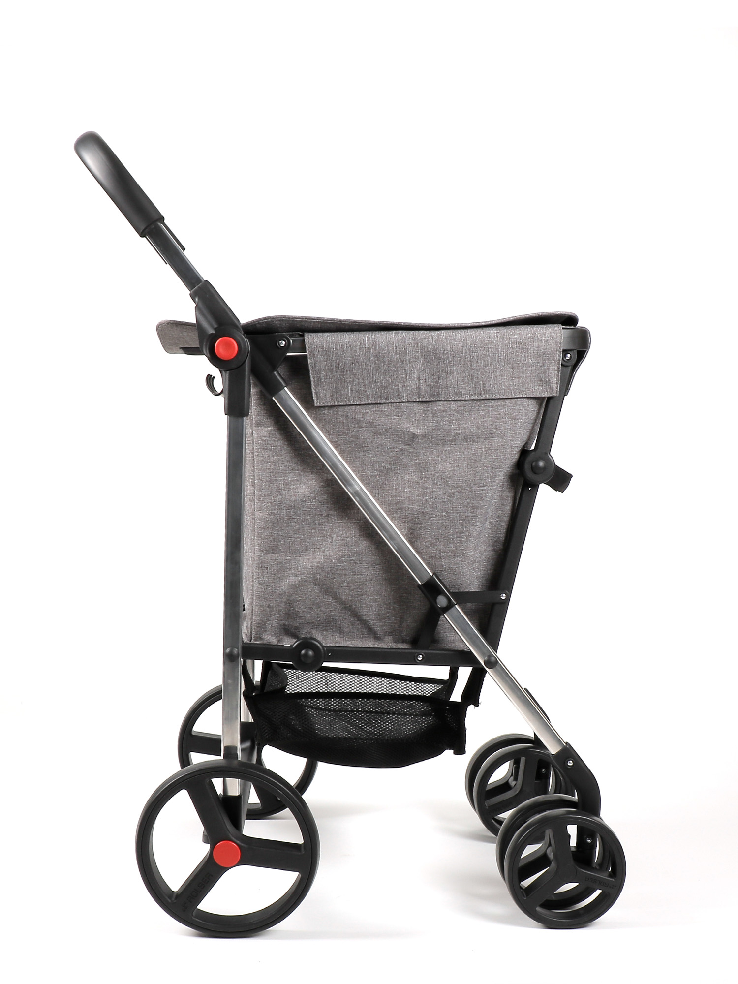 Rolser Basket Tweed 4 Big Wheel 2 Swivelling Foldable Shopping Trolley